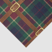 Preppy Lux Kerstmis Plaid Tissuepapier (Detail)