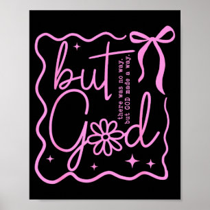 Preppy Maar God Coquette Strik Christelijk Religie Poster