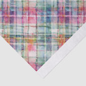 Preppy Madras Diagonaal Plaid Weefselpapier Tissuepapier (Detail)