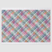 Preppy Madras Diagonaal Plaid Weefselpapier Tissuepapier (Voorkant)