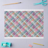 Preppy Madras diagonale geruite tissuepapier (Craft)