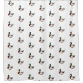 Preppy Mallard Duck Douchegordijn (Voorkant)