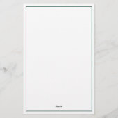 Preppy Mallard Duck gepersonaliseerd Briefpapier (Achterkant)