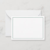 Preppy Mallard Duck gepersonaliseerd Notitiekaartje (Achterkant)