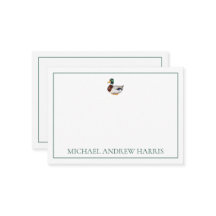 Preppy Mallard Duck gepersonaliseerd