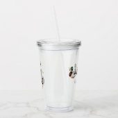 Preppy Mallard Duck-monogram Acryl Drinkbeker (Links)