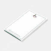 Preppy Mallard Duck Personalized Post-it® Notes (Schuin)