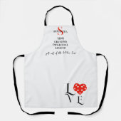 Preppy mam oma pickleball legende moderne liefde schort (Voorkant)