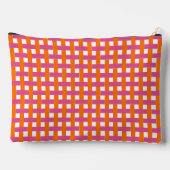 Preppy Mandenvlecht - Roze & Oranje Monogram Etui (Achterkant)