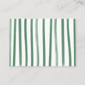 Preppy Meisje Tennis waslijn Luier Raffle kaart (Achterkant)