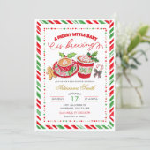 Preppy Merry Little Baby Brewing Baby Shower Kaart (Staand voorkant)