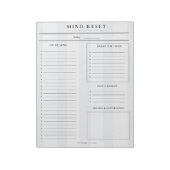 Preppy Mind Reset | Brain Dump Lijst Notitieblok (Linkerzijde)