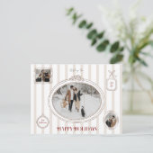 Preppy Minimalist Picture Wall Holiday Card Briefkaart (Staand voorkant)