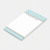 Preppy Mint Green Herringbone Pattern Post-it® Notes (Schuin)