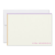 Preppy Mod Stripe Flat Note Kaart