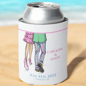 Preppy Mode paar gestreepte broek bruiloft gunst Blikjeskoeler