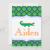 Preppy Modern Alligator Notical Beach Kaart (Achterkant)