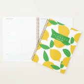 Preppy Modern Lemon Patroon op maat Planner (Display)