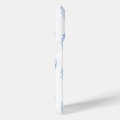 Preppy Monogram Blauw en Wit Chinees Ginger Jar Case-Mate iPhone Case (Achterkant / Rechts)