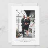 Preppy Monogram Crest Vakantie Fotokaart Feestdagenkaart (Achterkant)