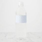 Preppy Monogram Ginger Jar Engagement Party Waterfles Etiket (Achterkant)