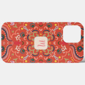 Preppy Monogram & Kleurrijk  Case-Mate iPhone Case (Achterkant (horizontaal))