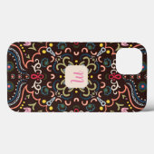Preppy Monogram & Kleurrijk Case-Mate iPhone Case (Achterkant (horizontaal))