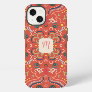 Preppy Monogram & Kleurrijk iPhone 13 Hoesje