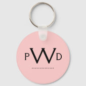 Preppy Monogram Sleutelhanger (Voorkant)