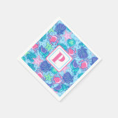 Preppy Monogram Strand Shell Krab Servet (Hoek)