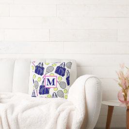 Preppy Monogram Tennis Marine Kussen