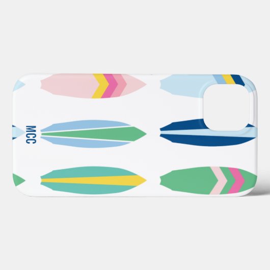 Preppy Multi Pattern Surfboards op maat Case-Mate iPhone Case (Achterkant (horizontaal))