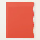 Preppy NAAM JAAR Sinaasappel Wit Modern Fun Planner (Achterkant)
