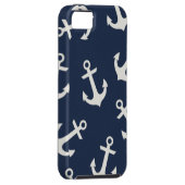 Preppy Nautical Anchor IPHONE 5 Hoesje Hoesje (Back/Rechts)