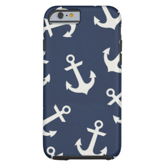 Preppy Nautical Anchor iPhone 6 hoesje Hoesje