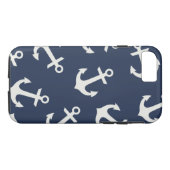 Preppy Nautical Anchor iPhone 7 hoesje Hoesje (Achterkant (Horizontaal))