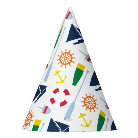 Preppy Nautical Birthday Party Feesthoedjes (Links)