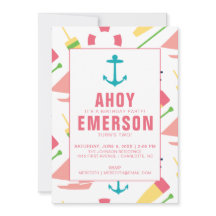 Preppy Nautical Children's Birthday Party Girl