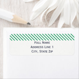 Preppy Nautical Holiday Return Label