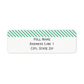 Preppy Nautical Holiday Return Label (Voorkant)