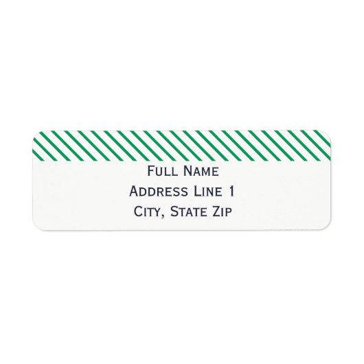Preppy Nautical Holiday Return Label (Voorkant)