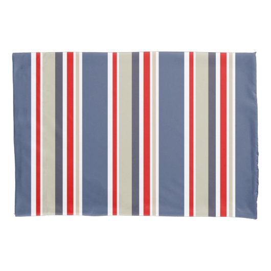 Preppy Nautical Striped Pattern Kussensloop (Voorkant)