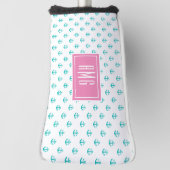 Preppy Nautical Triple Monogram Golfheadcover (Draai 90)