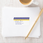 Preppy Navy Lattice Etiket (Insitu)
