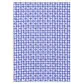 Preppy Navy Plaid met roze Waterverf Bows Tafelkleed (Voorkant)