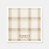 Preppy Neutrale Plaid Servet (Voorkant)