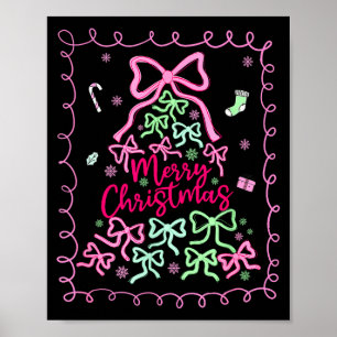 Preppy Nk Coquette Strik Kerstboom Meisjesachtig X Poster