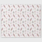 Preppy Notenkraker Kerst inpakpapier (Vlak)