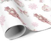 Preppy Notenkraker Kerst inpakpapier (Rol Hoek)