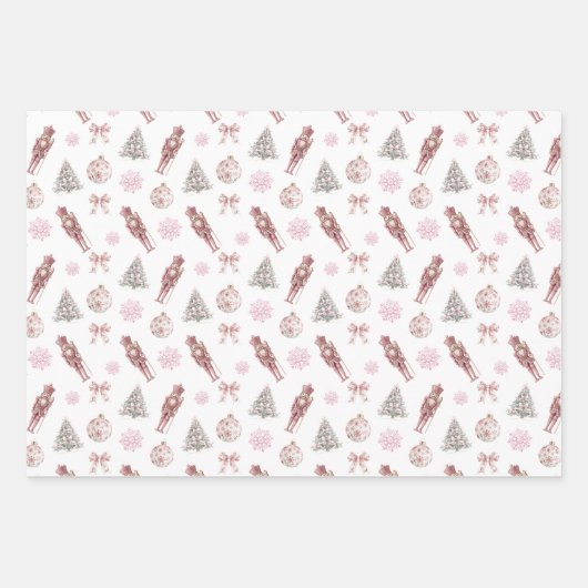 Preppy Notenkraker Kerst inpakpapier Vel (Voorkant)